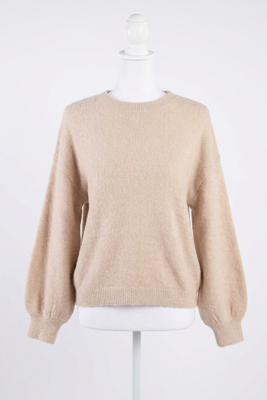 NEW LE LIS back to cozy sweater in taupe